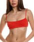 Bond-Eye Swim Strap Saint Crop Tankini Top Women's Red Os