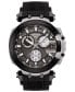 Men's Swiss Chronograph T-Sport T-Race Black Silicone Strap Watch 47.6mm