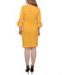 ფოტო #6 პროდუქტის Big Girls 3/4 Sleeve Textured Knit Dress