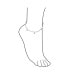 ფოტო #2 პროდუქტის Multi Heart Dangle Charms Anklet Ankle Bracelet For Women Teens .925 Sterling Silver Figaro Chain Adjustable 9 To 9.5 Inch