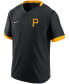Фото #3 товара Men's Black, Gold Pittsburgh Pirates Authentic Collection Short Sleeve Hot Pullover Jacket