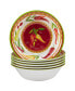 Фото #1 товара Certified Red Hot 6 Piece Melamine All Purpose Bowl