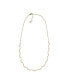 ფოტო #2 პროდუქტის Women's Wave Gold-Tone Stainless Steel Chain Necklace
