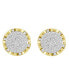 ფოტო #2 პროდუქტის Men's Diamond (1/4 ct. t.w.) Earring Set in 10k Yellow Gold