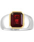 EFFY® Men's Rhodolite Garnet Ring (3-7/8 ct. t.w.) in Sterling Silver & 18K Gold Plate