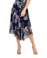 Фото #7 товара Petite Floral-Print Sleeveless Midi Dress