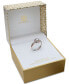 ფოტო #2 პროდუქტის Cubic Zirconia Love Knot Ring in 18k Rose Gold Over Sterling Silver and Sterling Silver, Created for Macy's