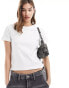 Фото #2 товара Dr Denim Nina essential short sleeve slim fit tee in off white