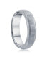 Brushed & Polished 6mm Tungsten Ring