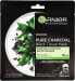 Фото #1 товара Garnier Skin Naturals Pure Charcoal Maska w płacie Black Tissue - Czarna Herbata 28g