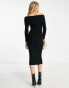 Фото #4 товара New Look Tall bardot mini dress in black
