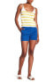 Фото #1 товара Joe Fresh 155447 Women's Stretch Chino Deep Sea Blue Mid Rise Shorts Size 2