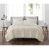 Twin/Twin XL Heritage Solid Quilt Set Ivory - Cannon