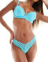 Фото #6 товара Ann Summer Sexy Lace Planet string thong in aqua