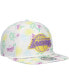 ფოტო #3 პროდუქტის Men's White Los Angeles Lakers Palm Trees and Waves Golfer Adjustable Hat