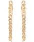 Фото #5 товара Curb Link Chain Dangle Drop Earrings, Created for Macy's