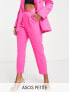 Фото #1 товара ASOS DESIGN Petite tux cigarette trouser in bright pink