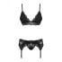 Lace Underwear Set Obsessive 810-SEG-1 Black L/XL