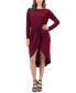 Фото #1 товара Платье 24seven Comfort Apparel с длинным рукавом до колена