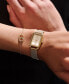 ფოტო #4 პროდუქტის Women's Quartz Gold-Tone Stainless Steel Mesh Watch 25.5mm x 20.5mm