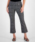 Petite Mid Rise Mini-Bootcut Jacquard Pants, Created for Macy's