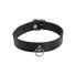 Schmales Leder-Halsband mit O-Ring