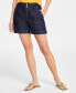 Фото #4 товара Джинсовые шорты высокой посадки женские I.N.C. International Concepts, созданные для Macy's