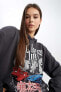 Фото #4 товара Свитшот женский DeFacto Coool Oversize Fit Kapüşonlu Sweatshirt