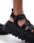 Фото #4 товара Buffalo Ava Fisher flat sandals in black