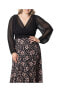 ფოტო #5 პროდუქტის Plus Size Mon Tresor Long Sleeve Lace Evening Gown