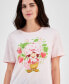 ფოტო #3 პროდუქტის Juniors' Strawberry Shortcake Crewneck Tee