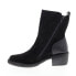 Fly London Moba MOBA032FLY-000 Womens Black Suede Slip On Casual Dress Boots 36