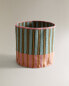 Фото #4 товара Kilim basket with pink stripes