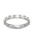 ფოტო #1 პროდუქტის Moissanite Emerald Cut Wedding Band (1 1/10 ct. t.w. Diamond Equivalent) in Sterling Silver