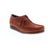 Фото #4 товара Clarks Wallabee 26162550 Mens Burgundy Nubuck Oxfords & Lace Ups Casual Shoes