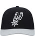 Фото #4 товара Men's Black, Gray San Antonio Spurs MVP Team Two-Tone 2.0 Stretch-Snapback Hat