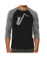 Фото #1 товара Sax Men's Raglan Word Art T-shirt