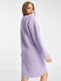 Фото #2 товара Monki knitted jumper dress in purple