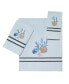 Фото #2 товара Blue Lagoon Ombre Seashells Fingertip Towel, 11" x 18"