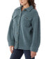 Фото #4 товара Women's Relaxed-Fit Fleece Shirt Jacket