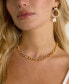18K Gold Plated Pave Clasp and Chain Necklace