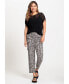 ფოტო #1 პროდუქტის Women's Lisa Fit Straight Leg Satin Effect Snake Trouser