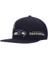 ფოტო #2 პროდუქტის Men's Seattle Seahawks Navy Stars Snapback Hat