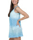 ფოტო #3 პროდუქტის Women's Wavy-Burnout Ring-Hardware Mini Cover-Up Dress