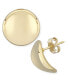 ფოტო #1 პროდუქტის Dapped Disc Stud Earrings Set in 14k Gold (14mm)