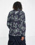 adidas Originals – Adventure – Jacke in Schwarz mit All-over.Prints und halblangem Reißverschluss