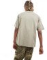 G-star oversized t-shirt in beige with centre logo print