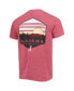 Фото #1 товара Men's Crimson Alabama Crimson Tide Landscape Shield Comfort Colors T-shirt