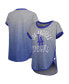 ფოტო #3 პროდუქტის Women's Gray, Royal Los Angeles Dodgers Home Run Tri-Blend Sleeveless T-shirt