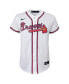 Фото #3 товара Youth Spencer Strider White Atlanta Braves Home Replica Player Jersey